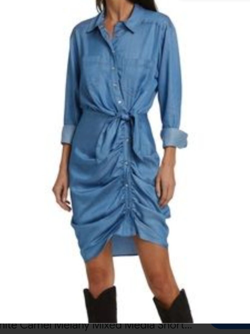Veronica Beard Sierra Denim Dress Size 2 Boho Western Feminine